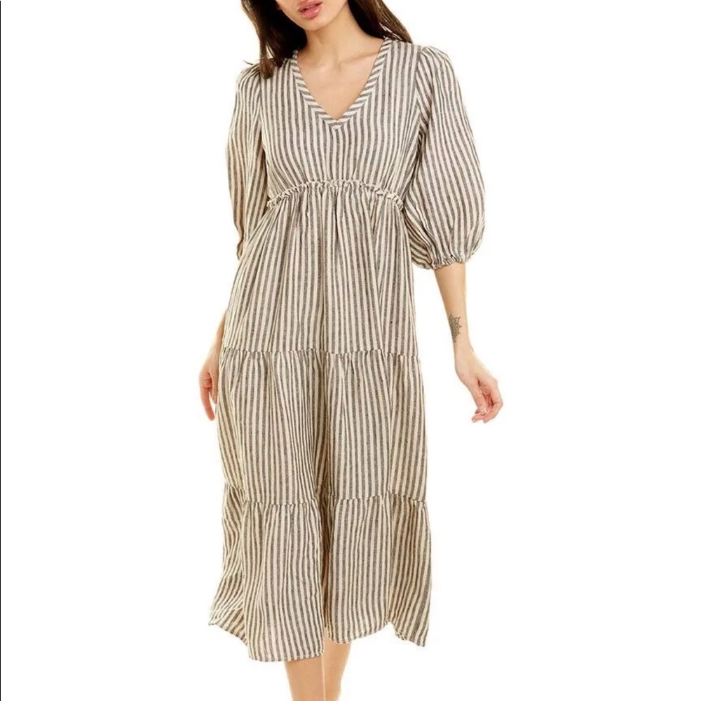 Trina Turk calm maxi dress, linen
